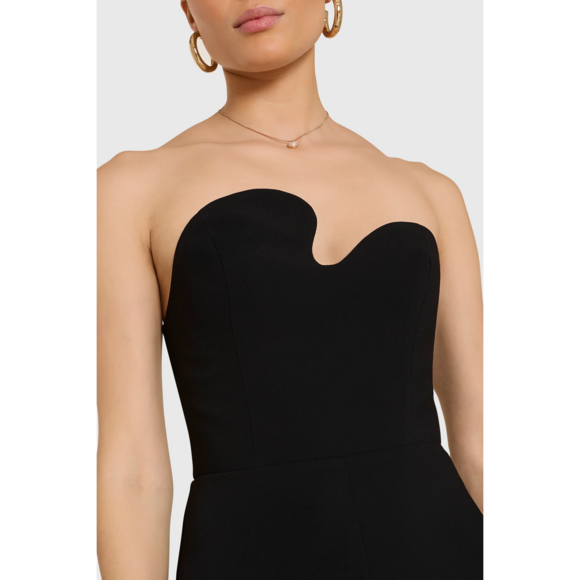 Strapless Puzzle Jumpsuit – Amanda Uprichard in Black - Picture 6 of 6